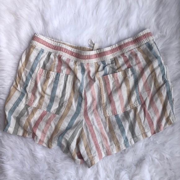 2/$15 GAP Elastic Waist Striped Rainbow Shorts - Picture 5 of 6